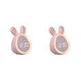 thumbnail image 2 of Yuarrent reloj despertador de conejo, relojes digitales de escritorio, música ajustable, despertador, entrenador de sueño, reloj, Type1 NO1, 2 of 6