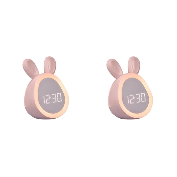 Toystoory Reloj despertador para niños, relojes digitales de escritorio con luz nocturna, dormitorio, cabecera, despertador, entrenador de Type1 NO1