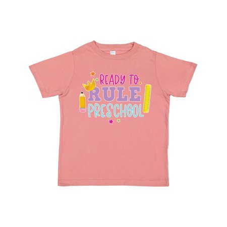 

Inktastic Ready to Rule Preschool Back to School Gift Toddler Boy or Toddler Girl T-Shirt