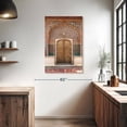 thumbnail image 3 of Elephant Stock Jaipur Lotus Door Wall Art - Vertical Canvas Wall Art - Living Room Wall Decor - Architecture Canvas - Gray And Brown Decor - 26" x 39", 3 of 8