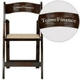 thumbnail image 2 of Personalized HERCULES Series Wood Folding Chair With Vinyl Padded Seat Beige/..., 2 of 2