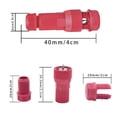 thumbnail image 2 of 10Pc Wire Connector Landscape Lighting Connectors Waterproof for 12-16 Gauge Cable Connector for Outdoor Lights Red, 2 of 10