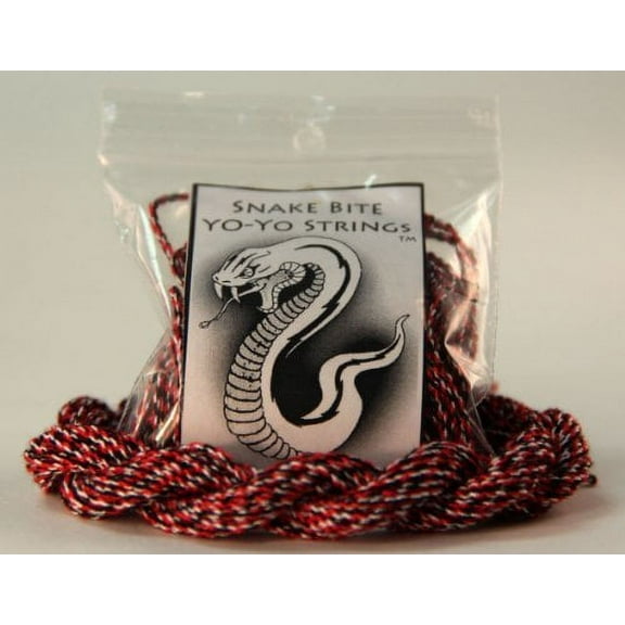 Snake Bite Yo-Yo Strings - Polyester - Normal T6 YoYo Strings - 10 pack - Redbelly Snake