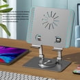 thumbnail image 2 of thinsony Tablet Holder Solid Color Replacement Nonslip Universal Heats Dissipation 360 Degree Foldable Aluminium Alloy Bracket Grey, 2 of 9