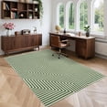 thumbnail image 5 of FairOnly 5'x7'Green Modern Geometric Area Rug Machine Washable Low Pile Non Slip Stain Resistant Indoor Rug for Living Room Dining Room Bedroom, 5 of 8