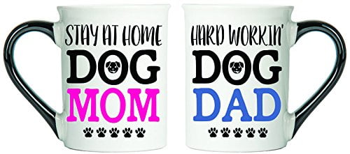 dog mom dog dad mug set