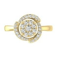 thumbnail image 2 of Araiya Fine Jewelry 10K Yellow Gold Round-shape Diamond Cluster Ring (1/2 Cttw, I-J Color, I2-I3 Clarity) Size 5.5, 2 of 6