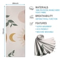 thumbnail image 2 of Brown Boho Sun, Moon and Plant Pattern Hot Yoga Mat Towel Non Slip for Hot Yoga - Quick-Drying Yoga Mat Cover with 4 Corner Pockets with Travel Bag - Hot Yoga Towel Non Slip 74"x26", 2 of 6
