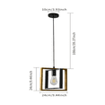 thumbnail image 3 of "Colgante Minimalista Herraje Vintage Completo,2 Unidad Belug Negro ", 3 of 5