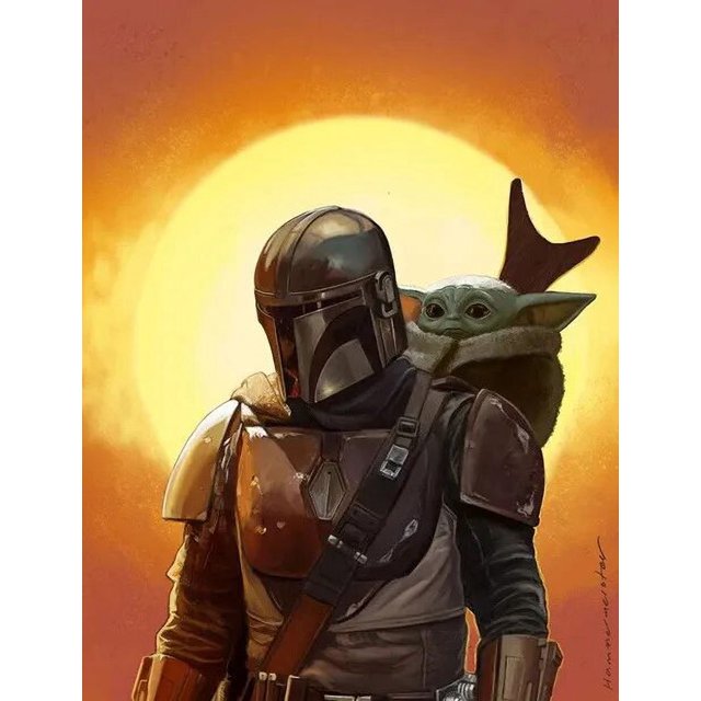 Disney-pintura de diamantes 5D de Star Wars, Kits de punto de cruz, bordado de dibujos animados, mosaico de bebé Yoda de navidad, regalos de decoración del hogar