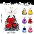 thumbnail image 3 of Mothers Day Gifts, Glass Angel Figurines Flower Decor, Preserved Rose in Glass, Preserved Rose Gifts, Eternal Forever Flower Gifts for Birthday, Anniversary, Gift for Mom Grandma Wife, 3 of 5