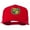 Red, variant on St Patrick's Day Crest Embroidered Cap - Red OSFM