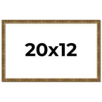 20x12 Frame Gold Picture Frame - Complete Modern Photo Frame Includes UV Acrylic Shatter Guard