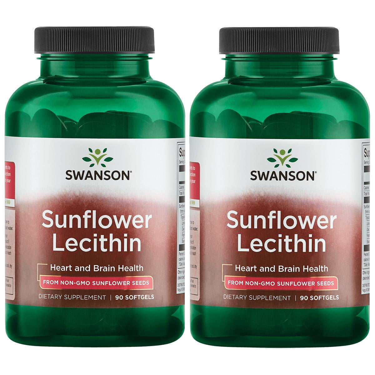 Swanson Sunflower Lecithin from NonGmo Sunflower Seeds 1,200 mg 90
