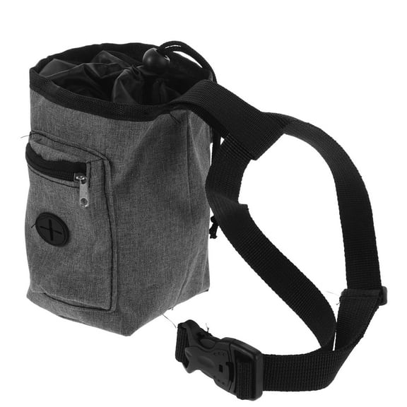 GAXIRE Climbing Chalk Bag Grey with Storage Compartment, Chalk Storage for Rock Climbing, Bouldering, and Gym Use, 1 Set