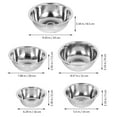 thumbnail image 2 of 5pcs Stainless Steel Bowls Kitchen Mixing Bowl Food Storage Bowl Salad Bowls with Scale, 2 of 5