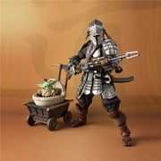 Ronin Mandalorian & Grogu Beskar Armor The Mandalorian Statue, Multicolor