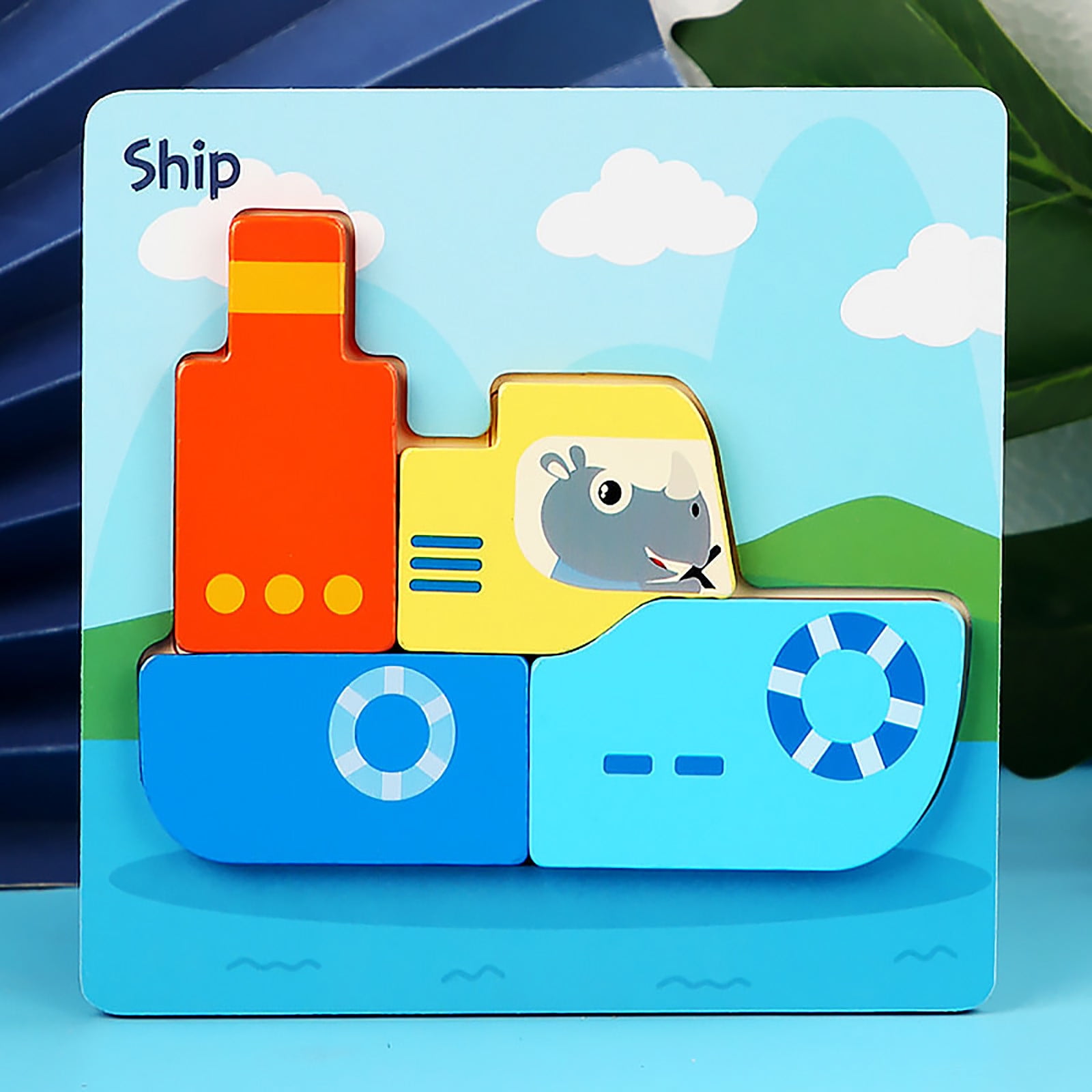 Black-Friday Deals 2021 Toys Deals Wooden Puzzles For Toddlers Animal Shape Montessori Toy Puzzles Gifts Thanksgiving Christmas Gifts for Kids