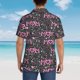 thumbnail image 4 of Fotbe Lovely Mom Ever Camisa Hawaiana para Hombre Unisex – Camisa Casual de Verano con Botones de Manga Corta de Algodón y Lino,Medium, 4 of 7
