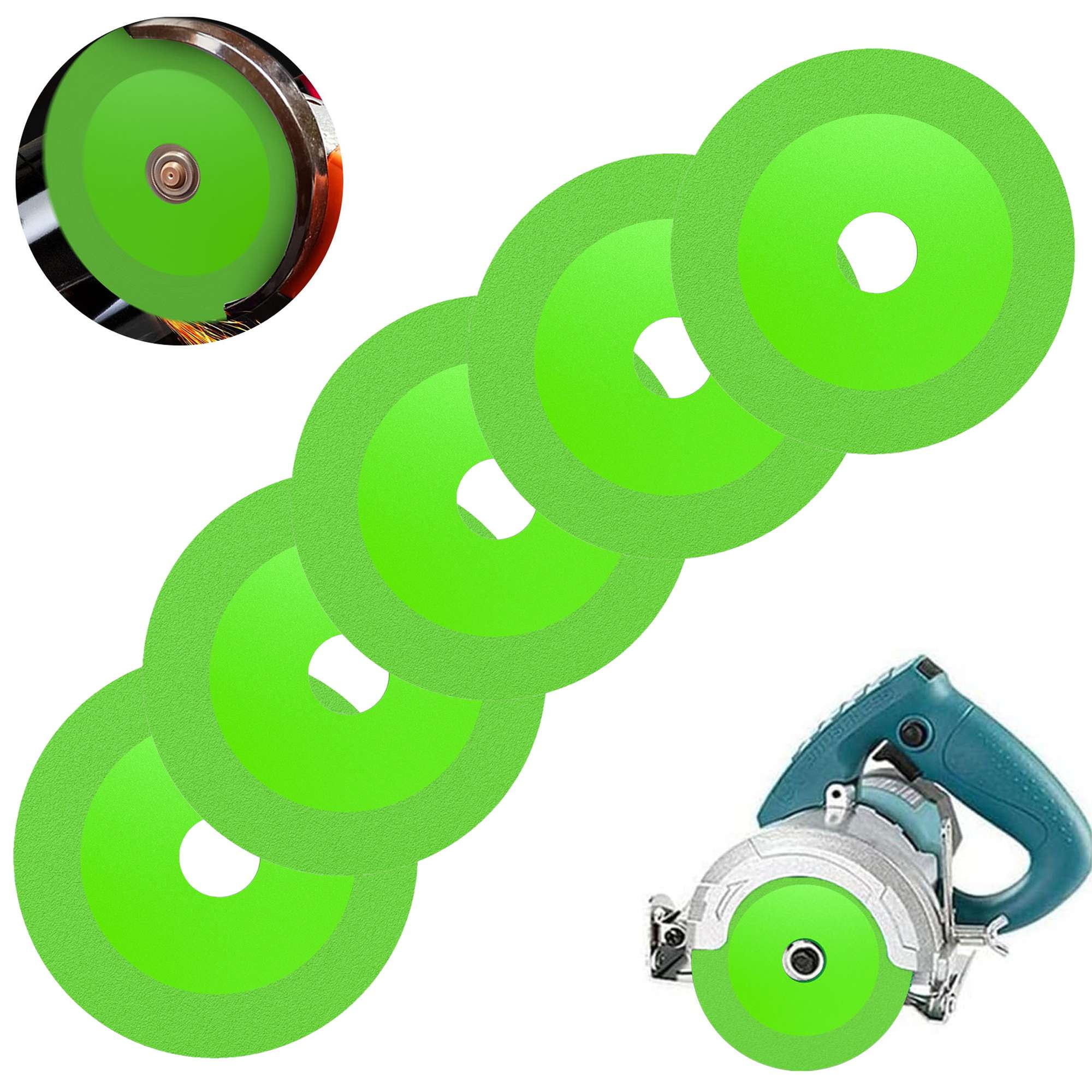 Spencer 2PCS Glass Cutting Disc, 4 Inch Diamond Cutting Blade, Ultra