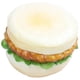 thumbnail image 4 of Hamburguesa realista de 2 piezas, simulación realista, hamburguesa falsa, exhibición de panadería, comida para niños, juguete de pan para el hogar, 4 of 5