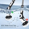 thumbnail image 4 of Cepille de Limpieza Inalámbrico Fuerador, 2500 mAh IPX7 A PRUEBA DE AGUA DE VELOCIDAD AJUSTABLE BATIL DE BAÑO ELÍCRICO 400 RPM PARA INODORO, 4 of 7