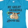 thumbnail image 4 of Inktastic My Great Grandma Loves Me with Sloth and Hearts Boys or Girls Baby Bodysuit, 4 of 5