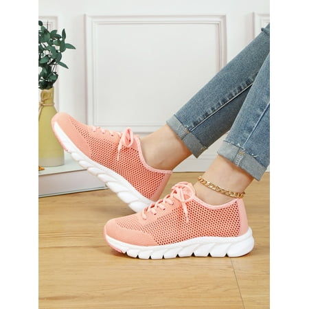

Hollow Out Lace-up Front Running Shoes Women‘s Footwear