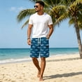 thumbnail image 4 of Cargo Shorts for Men Summer Quick Dry Casual Shorts Drawstring Baggy Comfy Gym Pants Bermuda Soft Sweat Shorts 3XL, 4 of 6