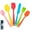 Multicolor, variant on Dadiaei Silicone Spatula Set for Cooking,Baking,Mixing 6-Piece Food Grade Kitchen Utensils with Heat Resistant Silicone Brush,BPA-Free Rubber Spatula for Scraping,Non-Stick Cookware,Easy to Clean