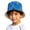 Blue, variant on Krdevn Cartoon Excavator Print Reversible Kids Wide Brim Sun Hat Lightweight Breathable Beach Cap for Boys Girls