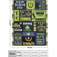 thumbnail image 3 of Yibo Tennis Blanket Gifts for Tennis Player Warm for Boys Girls Sport Lover Blanket for Sofa Camping Couch, 3 of 7