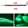 thumbnail image 5 of Summark 6-pack Waterproof Flexible 2W DC12V LED Light Strips 30cm Underbody Light For Car Motorcycle(Green), 5 of 7