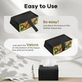 thumbnail image 3 of LZLINGMEI Tissue Box Cover Holder Compatible with Disposable Paper Hand Towels, Leather Paper Towel Dispenser for Tabletop, Bathroom,Office, 3 of 13