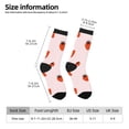 thumbnail image 2 of Fotbe Strawberry Calcetas Largas con Estampado para Hombre y Mujer – Calcetas de Compresión Transpirables y Elásticas, Viajar y Uso Diario Talla 5-11, 2 of 6