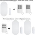 thumbnail image 2 of 2 Pieces Door and Window Alarm Wireless Magnetic Sensor with 2 Remote Controls for Home Security System Child Security Burglar Alarm Detector 130dB Siren with Battery, 2 of 5
