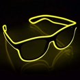 thumbnail image 1 of Gafas inalámbricas con iluminación LED YourFocus para una fiesta rave (amarillas), 1 of 6