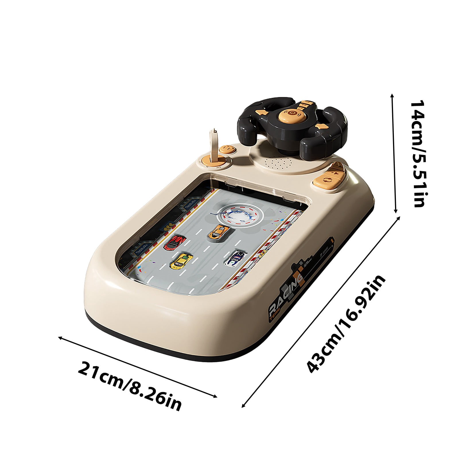 Gqtwoy Kids Racing Adventure Toys - Interactive Steering Wheel Electric Game Console, Realistic Driving Simulation, Hand-Eye Coordination & Motor Skills Development, Perfect Gift for Young Racers
