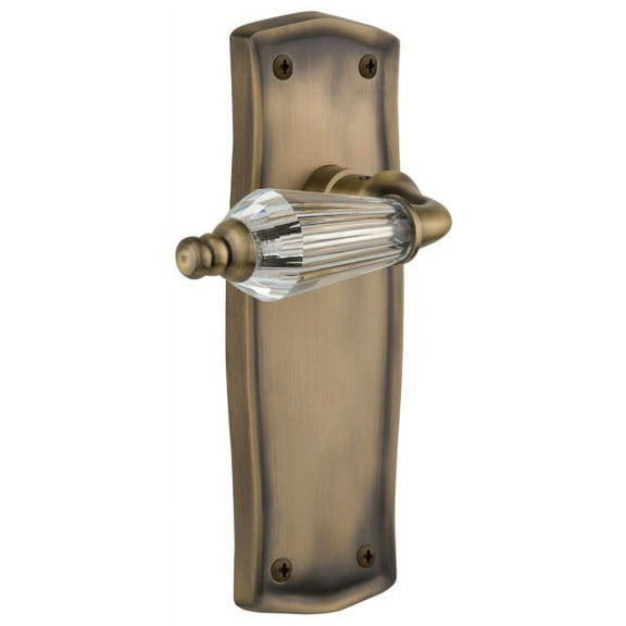 Nostalgic Warehouse Praprl_Prv_238_Nk Vintage Parlor Crystal Handle Privacy Lever Set -