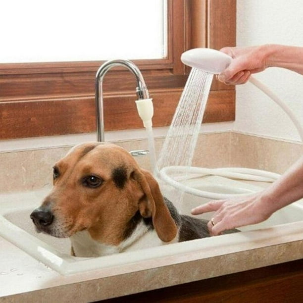 Shangren Sink Hose Sprayer Hairdresser Dog Shower Attachment For Wash Bathroom White 120cm