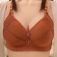 thumbnail image 2 of YYV Everyday Bras Oversize Push up Lingerie for Women Bras for Women No Underwire Breathable Front-Closure Wireless Heart-Print Bra Thin Seamless Breathable Side-Gathering Support Adjustable, 2 of 5