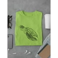thumbnail image 3 of Sideview Sea Turtle Lineart T-Shirt Men -Image by Shutterstock, Male XX-Large, 3 of 4