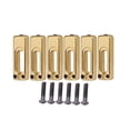 thumbnail image 2 of lionlar Selles de Chevalet Trémolo 6 Pièces avec Vis pour Pièces de Guitare Électrique Doré, 2 of 9
