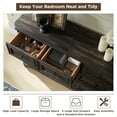 thumbnail image 5 of OKD Farmhouse 7 Drawers Dresser Chests for Bedroom, Wood Rustic Tall Chest of Drawers, Organizer for Living Room,Dark Rustic Oak, 5 of 7
