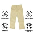 thumbnail image 2 of Boy's Flat Front School Uniform Pants, 2 of 5