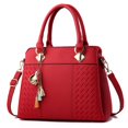 thumbnail image 5 of 2022 Nuevo bolso de moda para mujer, bolso vintage, bolso de mano informal, bolso de mensajero para mujer, bolso de hombro con asa superior, billetera de cuero negro y azul, 5 of 5