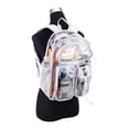 thumbnail image 7 of Eastsport Unisex 16" Junction Cargo Clear Backpack, Lavender Fog, 7 of 7