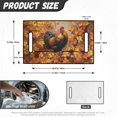 thumbnail image 7 of Whosucclay Rooster Autumn Leaves Golf Cart Seat Cover, Breathable Anti-Fade Towel Blanket for Most 2‑Seat Golf Carts Front Pockets Protector, 52.36"x 32.28", 7 of 7