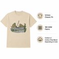 thumbnail image 5 of Retro Frog Graphic T-Shirt, Reading and Fishing Nature Tee, Unisex Classic Fit, 5 of 9