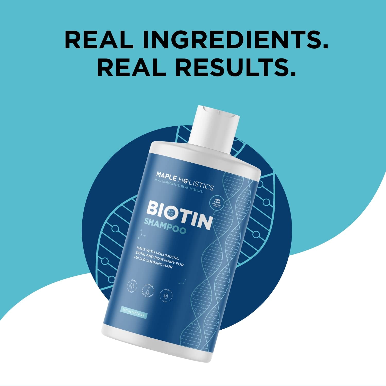 Biotin and Rosemary Volumizing Shampoo for Fine Hair, Sulfate-Free Formula, 16 fl oz